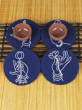 Load image into Gallery viewer, 4 Pcs Set Coaster Buddha&#39;s Hand Beginner DIY Embroidery Kit
