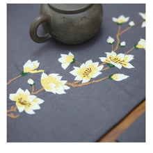 Charger l&#39;image dans la galerie, 5 Pcs Set Magnolia Flower Coaster DIY Embroidery Kit Printed
